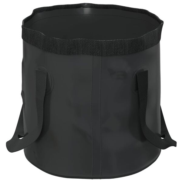vidaXL Baldes dobr&aacute;veis 2 pcs 20 L PVC preto