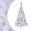 vidaXL &Aacute;rvore de Natal Artificial com 300 LEDs Branco 210 cm PVC e A&ccedil;o