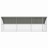 vidaXL Canil de Cachorro 3 pcs Prateado 6 x 2 x 2 m A&ccedil;o galvanizado