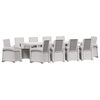 vidaXL Conjunto de Jantar para Jardim 11 unid. PP