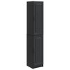 vidaXL Conjunto de Gabinete 2 pcs Preto Derivados de Madeira