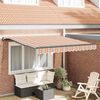 vidaXL Toldo Retr&aacute;til Manual Multicolor 300 x 250 cm tecido