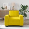 vidaXL Poltrona 100x77x82 cm veludo amarelo