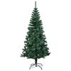 vidaXL &Aacute;rvore de Natal Artificial Pr&eacute;-iluminada Verde 180 cm