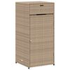 vidaXL Arm&aacute;rio de arruma&ccedil;&atilde;o para jardim 55x55x111 cm vime PE bege