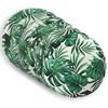 vidaXL Capa almofada 6 pcs HEERLEN Padr&atilde;o de Folhas &Oslash; 60 cm Poli&eacute;ster