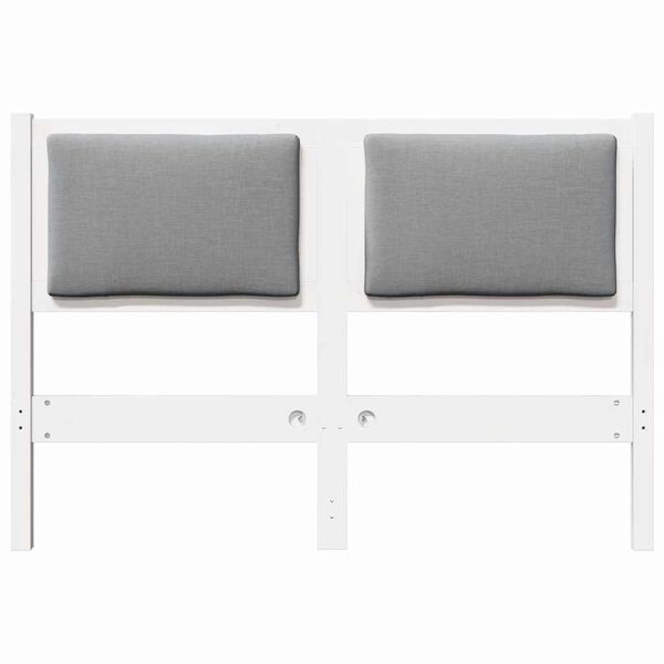 vidaXL Cabeceira Outros Branco 120 cm Madeira de pinho maciça