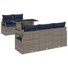 vidaXL Conjunto de Sof&aacute; de Jardim 6 unid. 5-N&uacute;mero de lugares Cinzeto