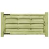 vidaXL Port&atilde;o de jardim 2 pcs 150x75 cm pinho impregnado verde