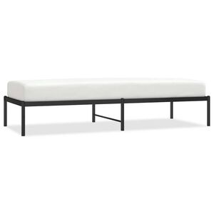 vidaXL Estrutura de cama 75x190 cm metal preto