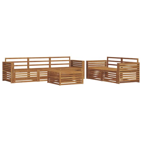 vidaXL Conjunto de Sof&aacute;s para Exterior 6 pcs Natural