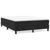vidaXL Estrutura de cama com molas 140x200 cm veludo preto
