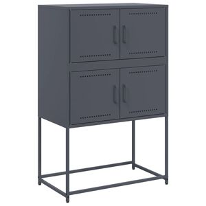 vidaXL Aparador 68,5x38,5x107 cm a&ccedil;o antracite