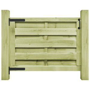 vidaXL Port&atilde;o de jardim 100x75 cm pinho impregnado verde