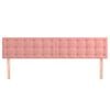 vidaXL Cabeceiras rosa 200x5x78/88 cm veludo