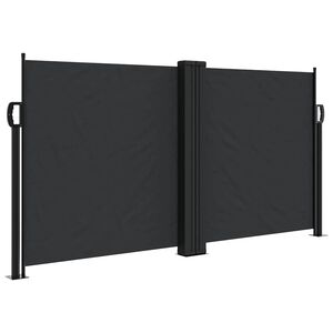 vidaXL Toldo lateral retr&aacute;til 120x600 cm preto