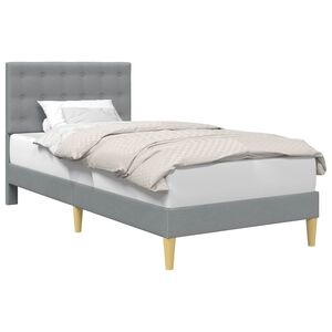 vidaXL Estrutura da Cama Cinzento-claro 80 x 200 cm Tecido