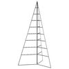 vidaXL &Aacute;rvore de Natal para decora&ccedil;&atilde;o 180 cm metal preto