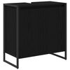vidaXL Arm&aacute;rio de Banheiro Carvalho Preto 60 x 30 x 60 cm