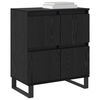 vidaXL Buffet 2 pcs Carvalho Preto 60 x 35 x 70 cm