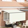 vidaXL Toldo Retr&aacute;til Creme 300 x 200 cm tecido
