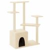 vidaXL &Aacute;rvore para gatos c/ postes arranhadores sisal 107,5 cm creme