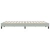 vidaXL Estrutura de cama sem colch&atilde;o 140x220 cm veludo cinzento-claro