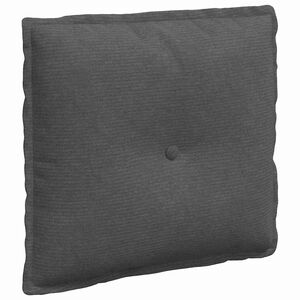 vidaXL Travesseiro para Costas Cinzento-Escuro 50 x 45 cm