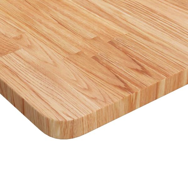 vidaXL Tampo mesa quadrado 80x80x2,5cm carvalho tratado castanho-claro