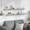 vidaXL Prateleiras de parede 2 pcs 115x9x3 cm cinzento cimento