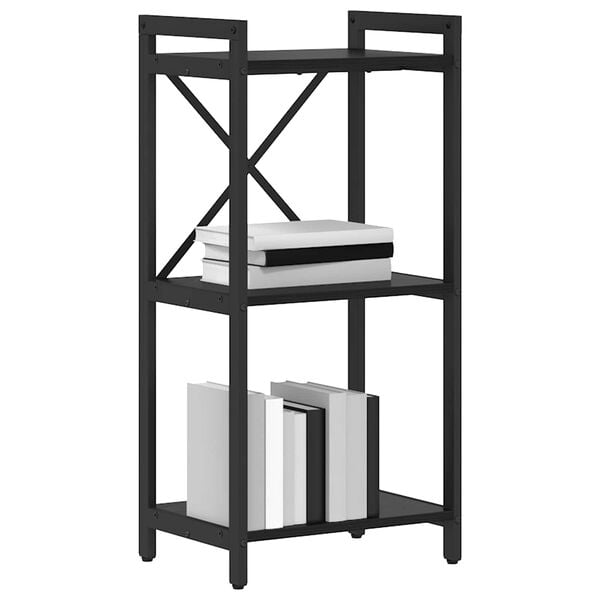 vidaXL Estante Carvalho Preto 40 x 30 x 85 cm Madeira processada