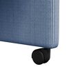 vidaXL Cadeiras de Jantar com Rodas 2 pcs Azul 57 x 66 x 94 cm