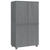 vidaXL Roupeiro HAMAR 89x50x180 cm pinho maci&ccedil;o cinza-escuro