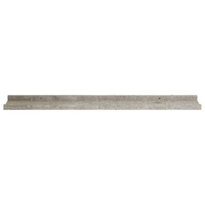 vidaXL Prateleiras de parede 2 pcs 80x9x3 cm cinzento cimento