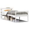 vidaXL Cama para idosos com cabeceira 75x190 cm pinho maci&ccedil;o