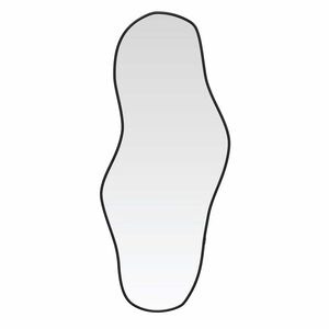 vidaXL Espelho de parede 60x25 cm preto