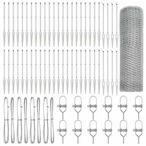 vidaXL Poste de Cerca Prateado