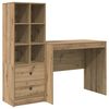 vidaXL Mesa Carvalho Artesanal 135,5 x 50 x 127 cm 2 unid.