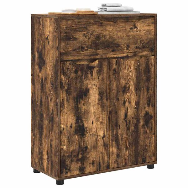 vidaXL Arm&aacute;rio de Banheiro Carvalho Defumado 72,5 x 36,5 x 100 cm