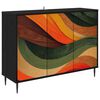 vidaXL Buffet BONN Carvalho Preto 102 x 33 x 76 cm