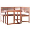 vidaXL 2 pcs conjunto bistr&ocirc; em madeira de ac&aacute;cia maci&ccedil;a