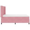 vidaXL Cama Box com colch&atilde;o com cabeceira Rosa 140 x 200 cm Veludo