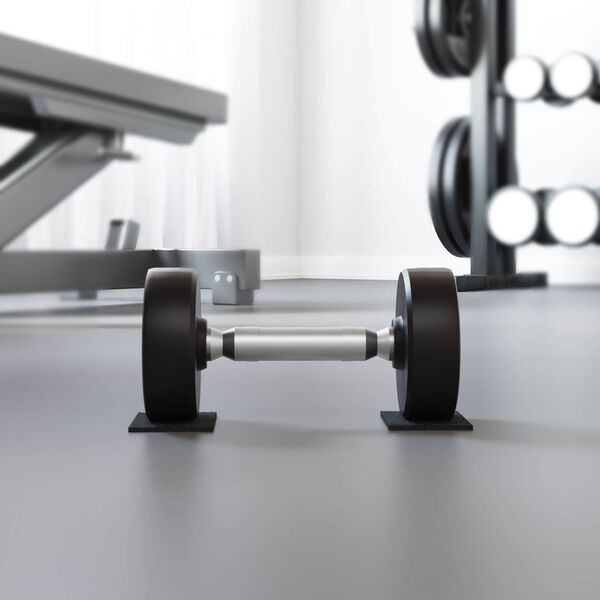 vidaXL Almofada de Borracha Preto Borracha