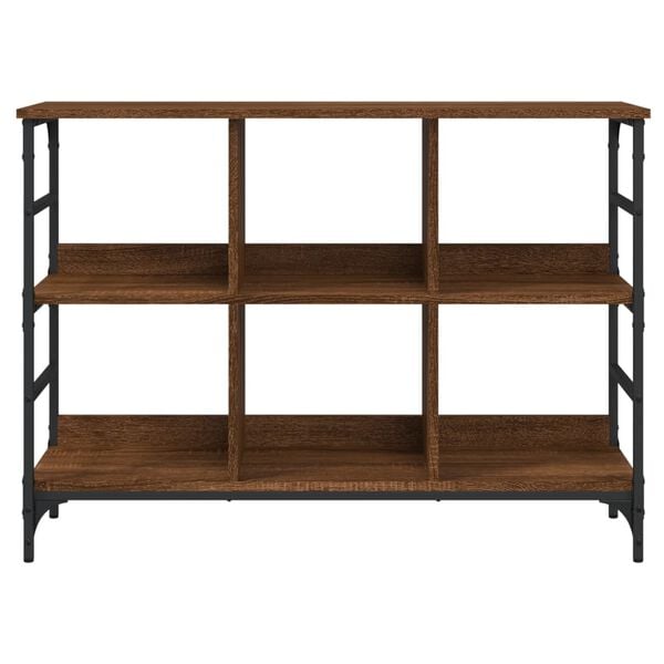 vidaXL Aparador 102x32x73,5 cm derivados de madeira carvalho castanho