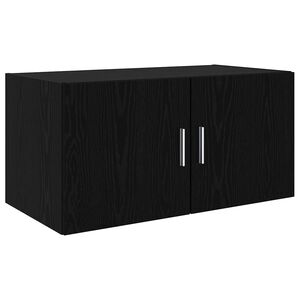 vidaXL Arm&aacute;rio de Parede Carvalho preto 80 x 42,5 x 40 cm