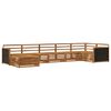 vidaXL Conjunto de Sof&aacute;s para Exterior 7 pcs Natural