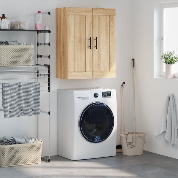 vidaXL Arm&aacute;rio de parede 69,5x34x90 cm deriv. madeira carvalho sonoma