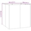 vidaXL Planter 80x80x80 cm a&ccedil;o galvanizado