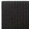 vidaXL Estrutura de cama sem colchão de tecido cinza escuro 180x200 cm