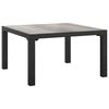 vidaXL Mesa de centro de jardim 55x55x31 cm DPC e a&ccedil;o cinzento